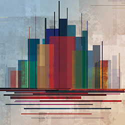 色彩之城-原创定制壁画 CG-NDC5019