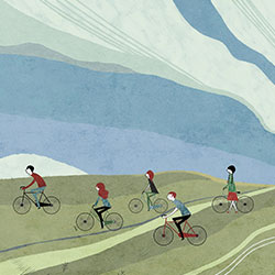 秋游-原创定制壁画 CG-NDC5197