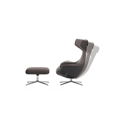 grand repos lounge chair and ottoman B066-1