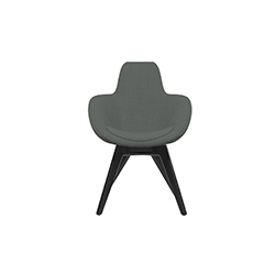 scoop high back chair B076-1