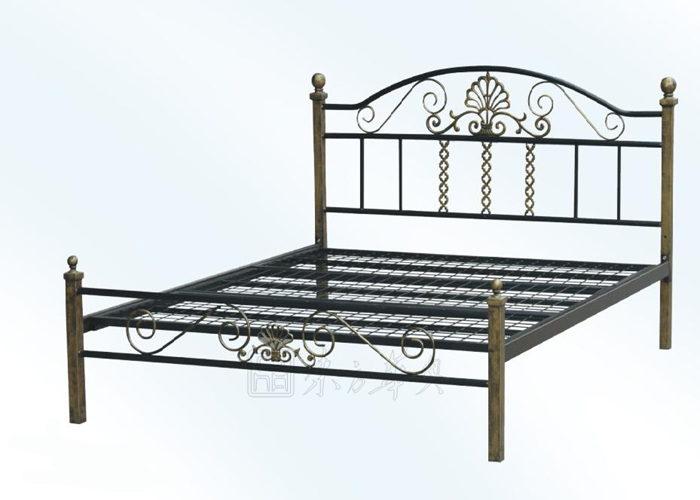 学校安博网页版|学生公寓床|办公安博网页版|铁艺床|铁艺双人床，铁架床， CG-A12