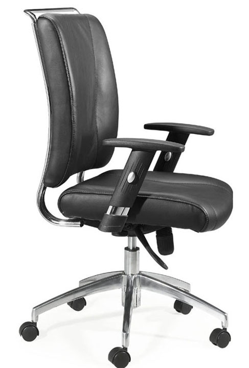 办公椅|现代真皮中班椅|办公安博网页版|真皮中班椅 CG-EF0328ML-Z