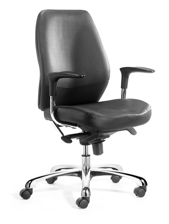 办公椅|现代真皮中班椅|办公安博网页版|现代真皮中班椅 CG-EF0336ML-Z