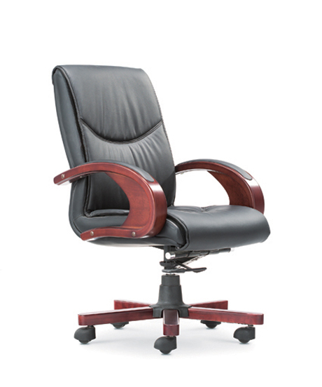 办公椅|传统真皮中班椅|办公安博网页版|真皮中班椅|经典中班椅|经理椅|中背椅|主管椅|会议椅|办公转椅 CG-JDZBY-08