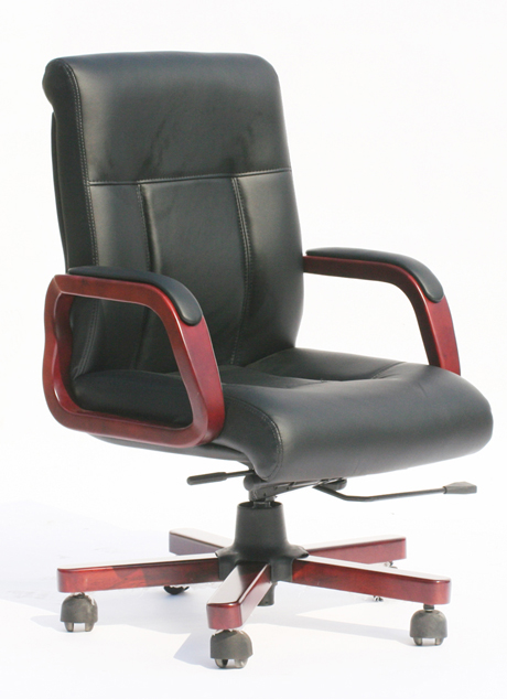 办公椅|传统真皮中班椅|办公安博网页版|真皮中班椅|经典中班椅|经理椅|中背椅|主管椅|会议椅|办公转椅 CG-JDZBY-14