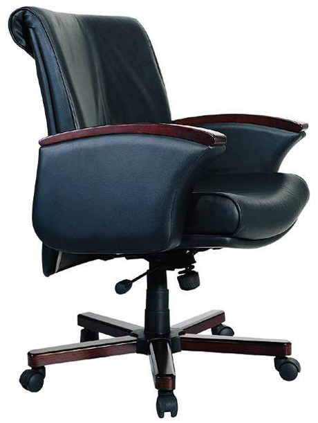 办公椅|传统真皮中班椅|办公安博网页版|真皮中班椅|经典中班椅|经理椅|中背椅|主管椅|会议椅|办公转椅 CG-JDZBY-19