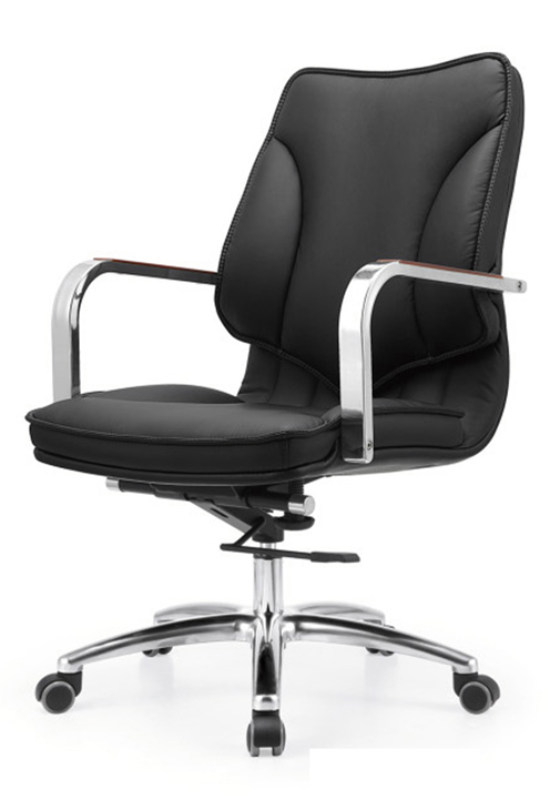 办公椅|现代真皮中班椅|办公安博网页版|现代真皮中班椅 CG-QG-008B-Z