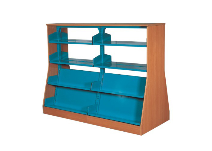 图书馆安博网页版|图书架|办公安博网页版|单柱双面人字型书架 CG-SJD2-4