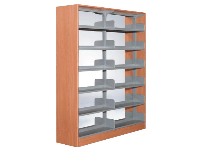 图书馆安博网页版|图书架|办公安博网页版|六层单柱双面书架 CG-SS-126