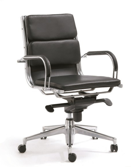 办公椅|现代真皮中班椅|办公安博网页版|真皮中班椅|时尚中班椅|中背椅|主管椅|经理椅 CG-SSZBY-06