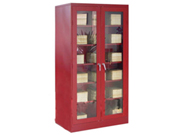 玻璃双掩门古藉书柜CG-W7810-3|图书馆安博网页版|古籍柜|办公安博网页版