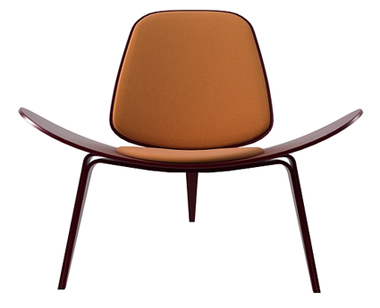 现代经典休闲椅|真皮休闲椅|办公安博网页版|微笑椅|休闲椅|三足贝壳椅，休闲椅，弯板椅，安博anbo（中国）椅 CG-SLS-Chair