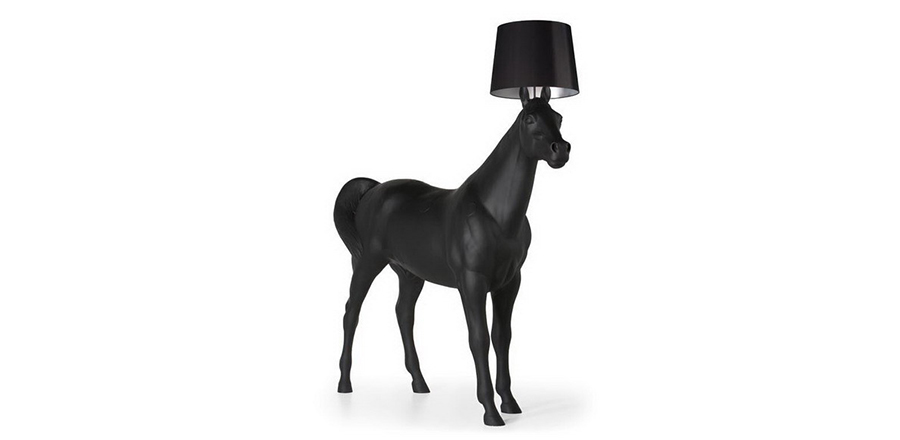 现代经典灯饰|落地灯|办公安博网页版|荷兰 Moooi Horse Lamp 动物系列 黑马 落地灯 CGL6011