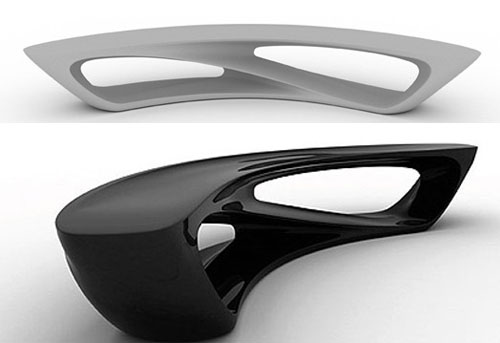 现代经典休闲椅|凳子|办公安博网页版|Amanda Levete流线型休闲凳 Driftbench-A