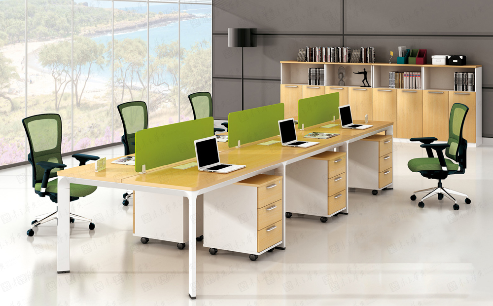 [系统办公安博网页版|系统办公安博网页版|Thomas|现代简约设计员工办公桌，职员桌，卡位，工作台]