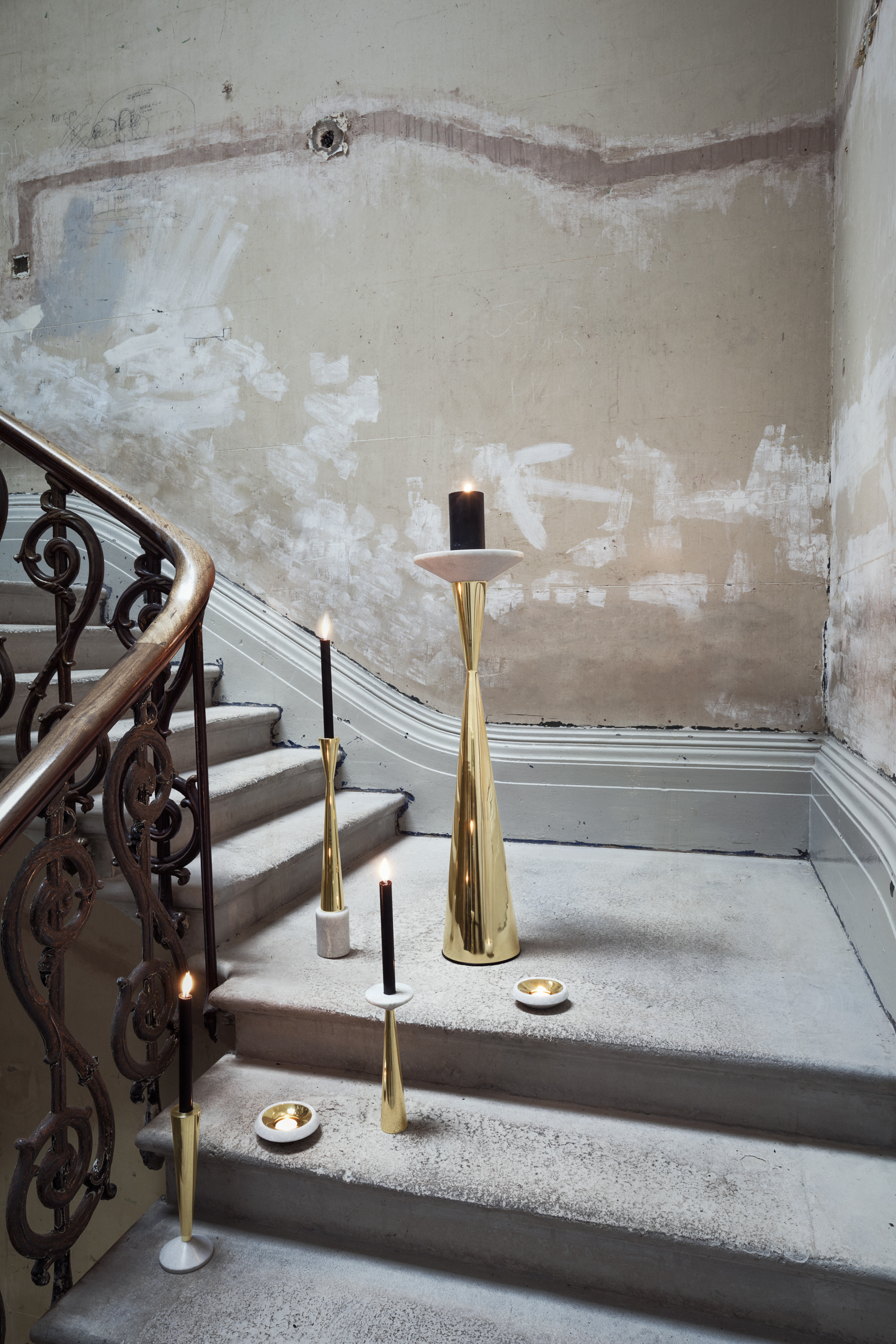 创意安博网页版 - 附件|饰品|办公安博网页版|安博anbo（中国）安博网页版|石头黄铜烛台