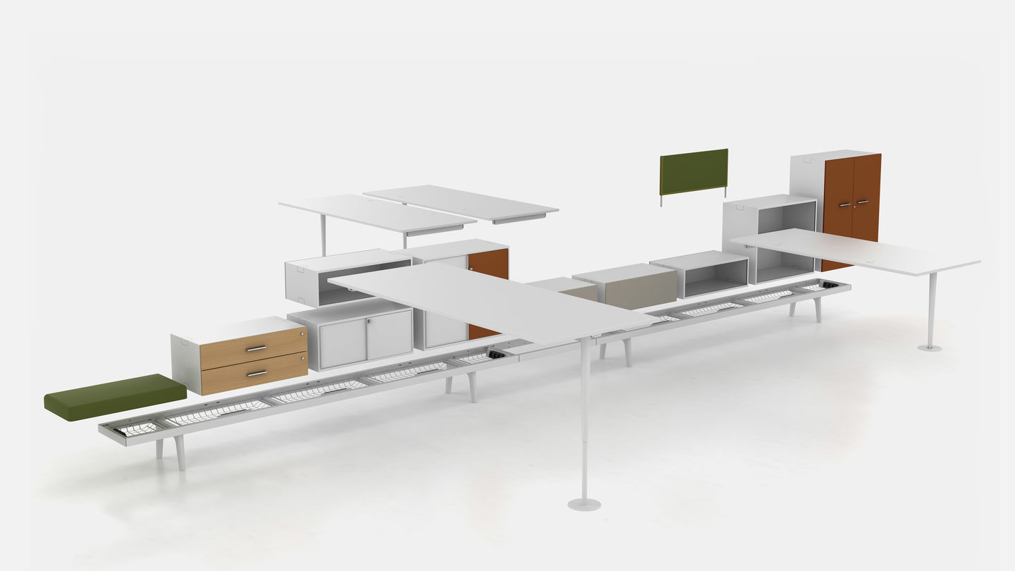 办公屏风|办公屏风系统|办公安博网页版|安博anbo（中国）安博网页版|Level 34 多功能台柜组合