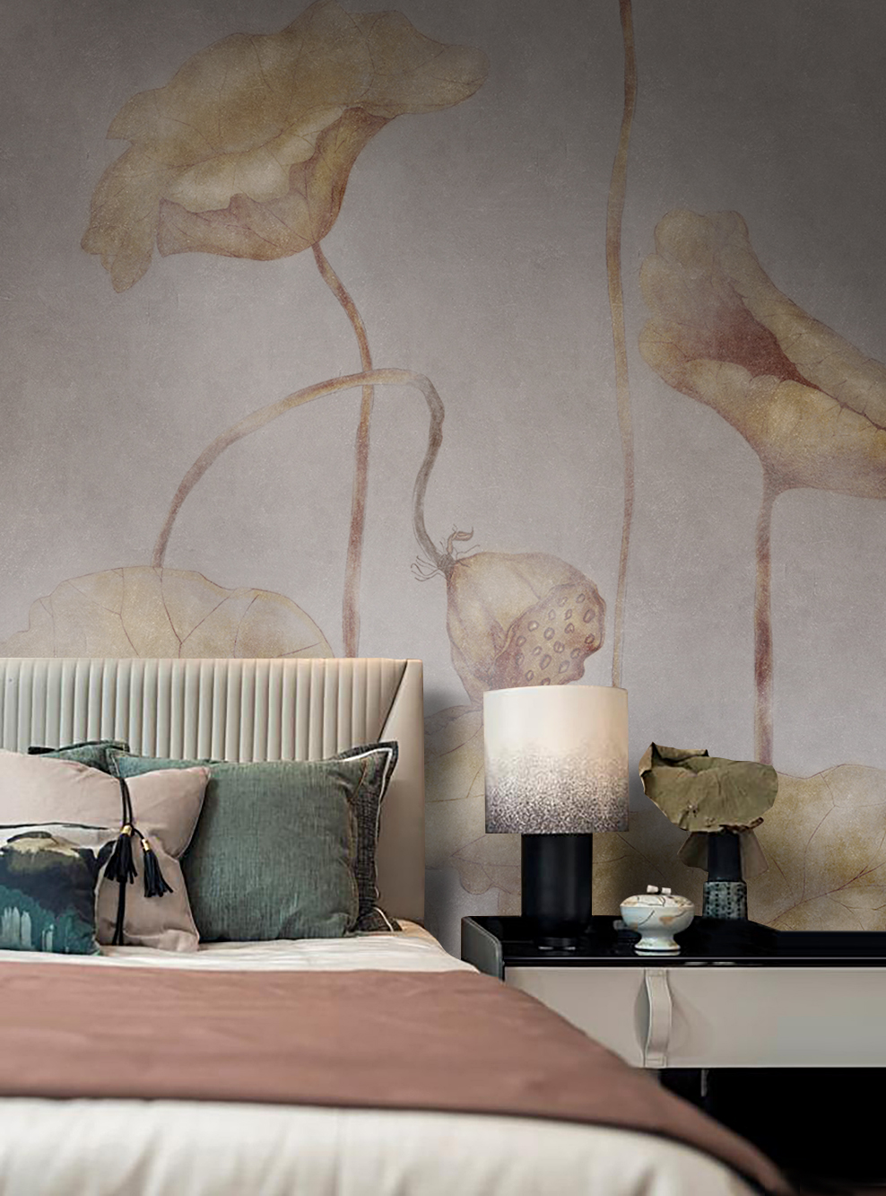 创意安博网页版 - 附件|装饰画/墙饰|办公安博网页版|安博anbo（中国）安博网页版|荷韵-原创定制壁画