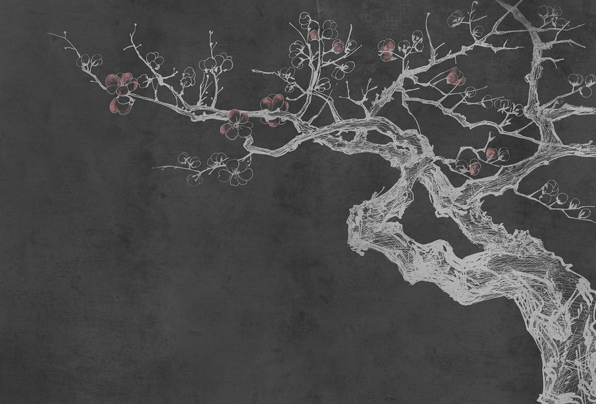 创意安博网页版 - 附件|装饰画/墙饰|办公安博网页版|安博anbo（中国）安博网页版|梅Ⅱ-原创定制壁画