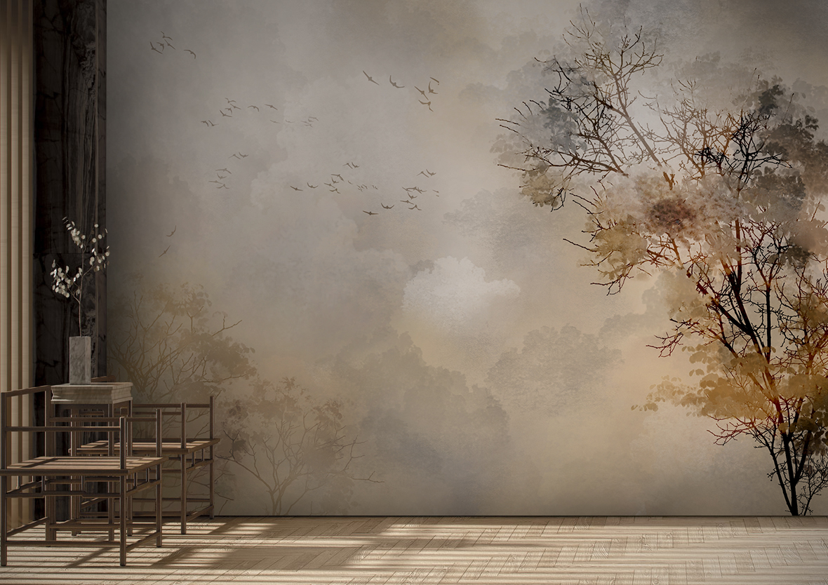 创意安博网页版 - 附件|装饰画/墙饰|办公安博网页版|安博anbo（中国）安博网页版|迷雾从林-原创定制壁画