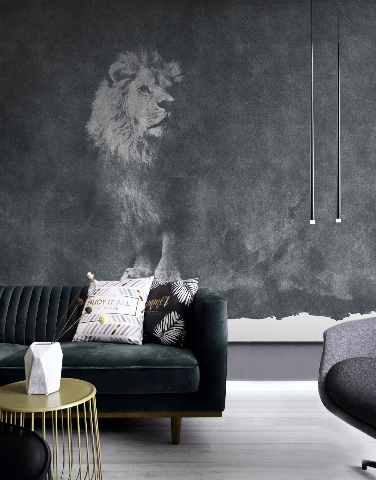 创意安博网页版 - 附件|装饰画/墙饰|办公安博网页版|安博anbo（中国）安博网页版|狮子-原创定制壁画