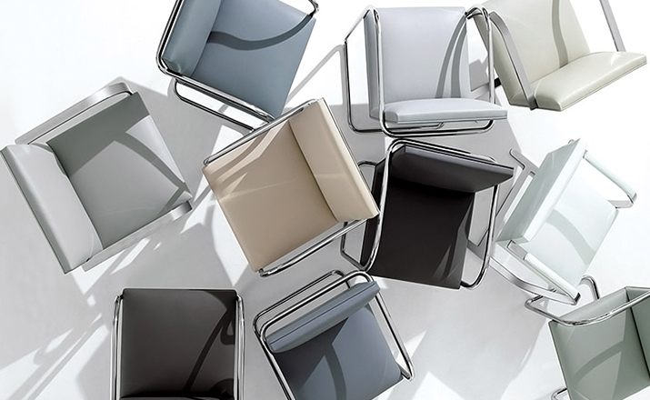 办公椅|现代真皮会议椅|办公安博网页版|安博anbo（中国）安博网页版|扁钢框架布尔诺椅