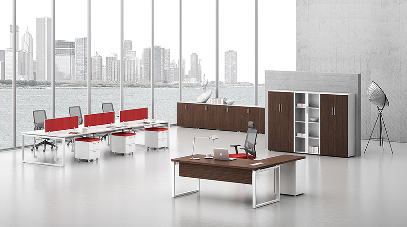 [系统办公安博网页版|系统办公安博网页版|Cae凯撒|现代简约时尚高雅员工办公桌，职员桌，工作台]