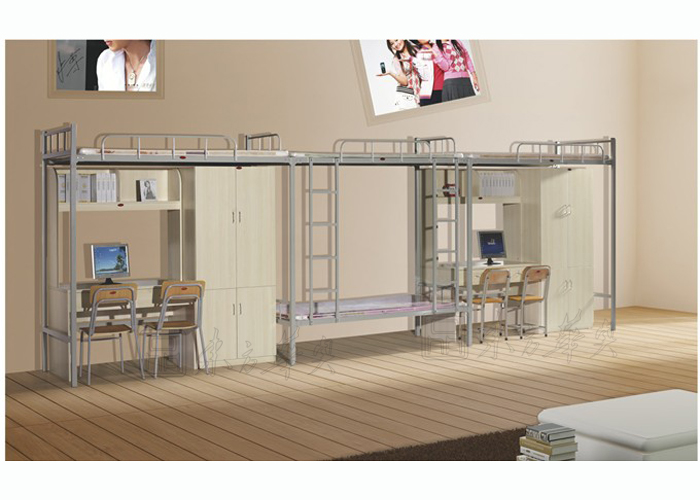 [学校安博网页版|学生公寓床|组合四人床|多功能组合床，公寓四人床]