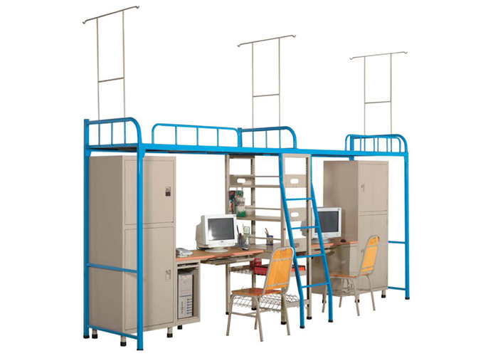 [学校安博网页版|学生公寓床|组合双人床|公寓床|双人公寓床|学生宿舍床]