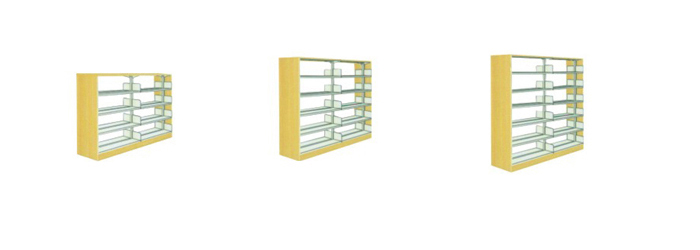 图书馆安博网页版|图书架|单柱双面三层书架|三层书架