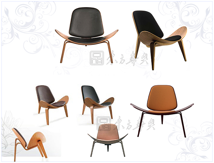 现代经典休闲椅|真皮休闲椅|办公安博网页版|微笑椅|休闲椅|三足贝壳椅，休闲椅，弯板椅，安博anbo（中国）椅