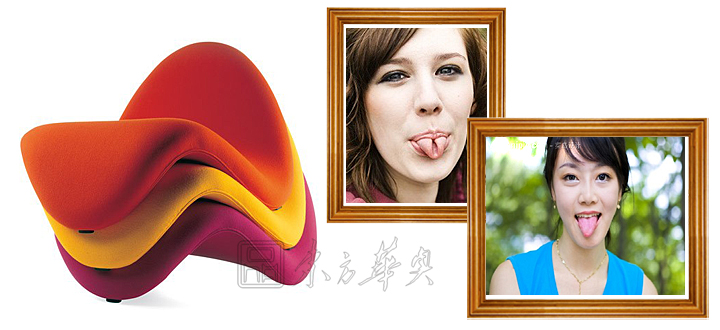 现代经典休闲椅|布面休闲椅|办公安博网页版|Pierre Paulin舌头休闲椅