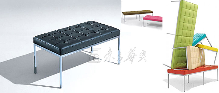 现代经典休闲椅|凳子|办公安博网页版|佛罗伦斯两人位条凳|条凳，沙发，休闲椅，前厅椅，大堂椅，大堂沙发，走道沙发，前厅沙发