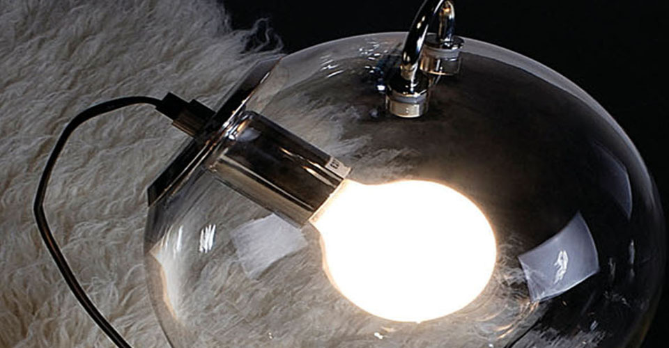 现代经典灯饰|台灯|办公安博网页版|Micons Tavolo 清光圆球 现代玻璃台灯